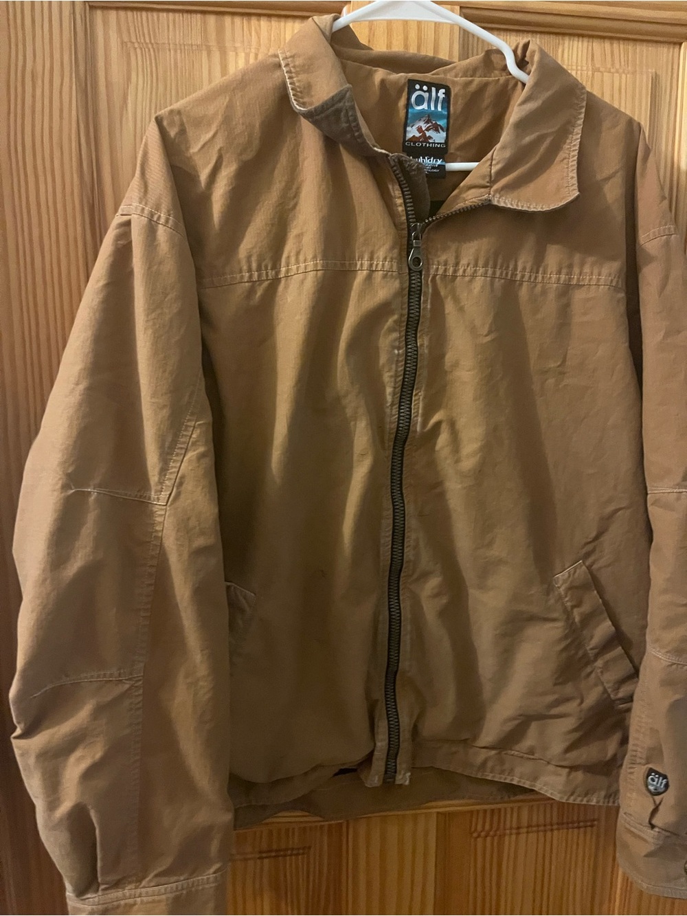 LF Tan Lightweight Zip-Front Men's Jacket